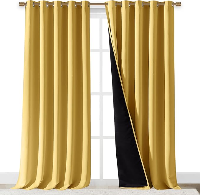 NICETOWN 100% Blackout Blinds, Laundry Room Decor Window Treatment Curtains