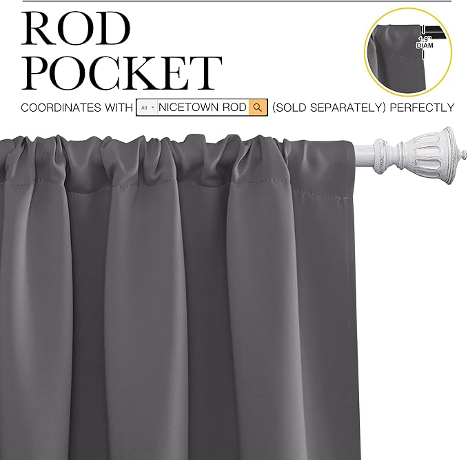 NICETOWN Blackout Curtain Panels