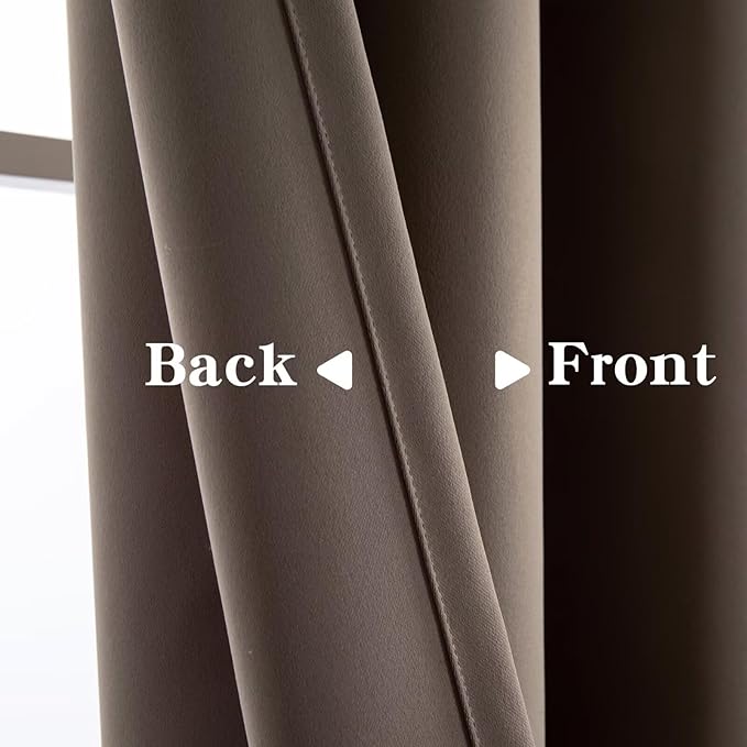 IGEMAEVE Blackout Sliding Door Curtains 84 Inch Length, Extra Wide Room Divider