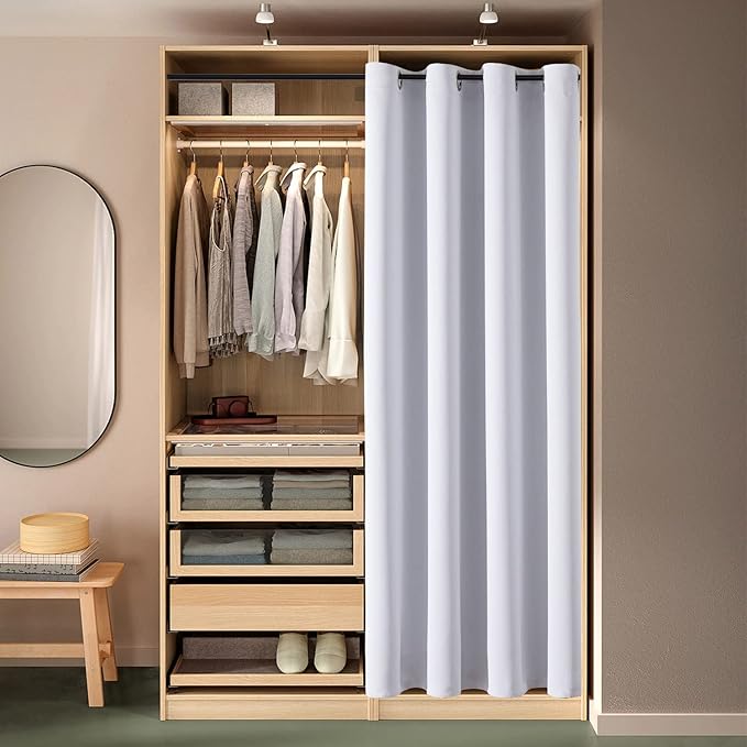ChrisDowa Blackout Door Curtains