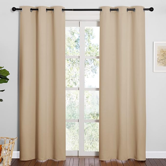 NICETOWN Thermal Insulated Eyelet Top Room Darkening Panels/Curtains/Drapes