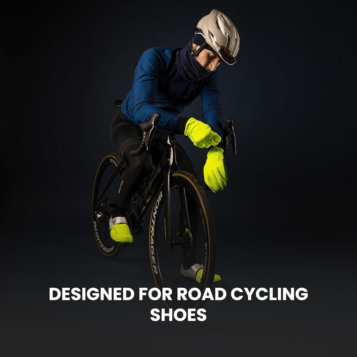 Windproof Cycling Toe Covers - Thermal Insulating Overshoes for Road Bikes
