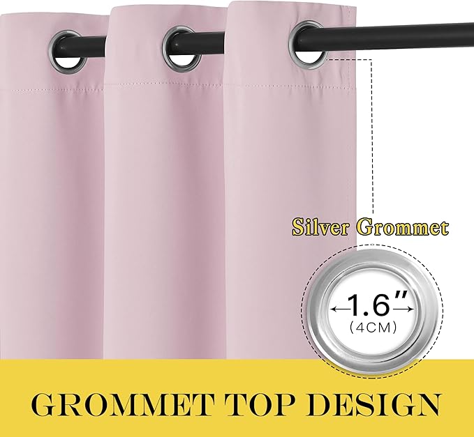 NICETOWN Blackout Patio Curtains 100 x 95 Inches Long