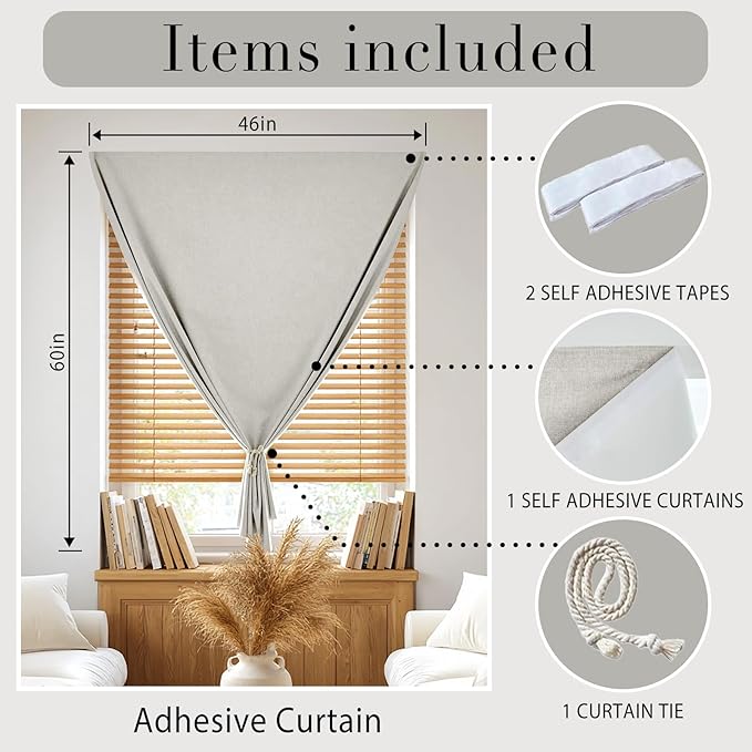 Magic Tape Window Curtain