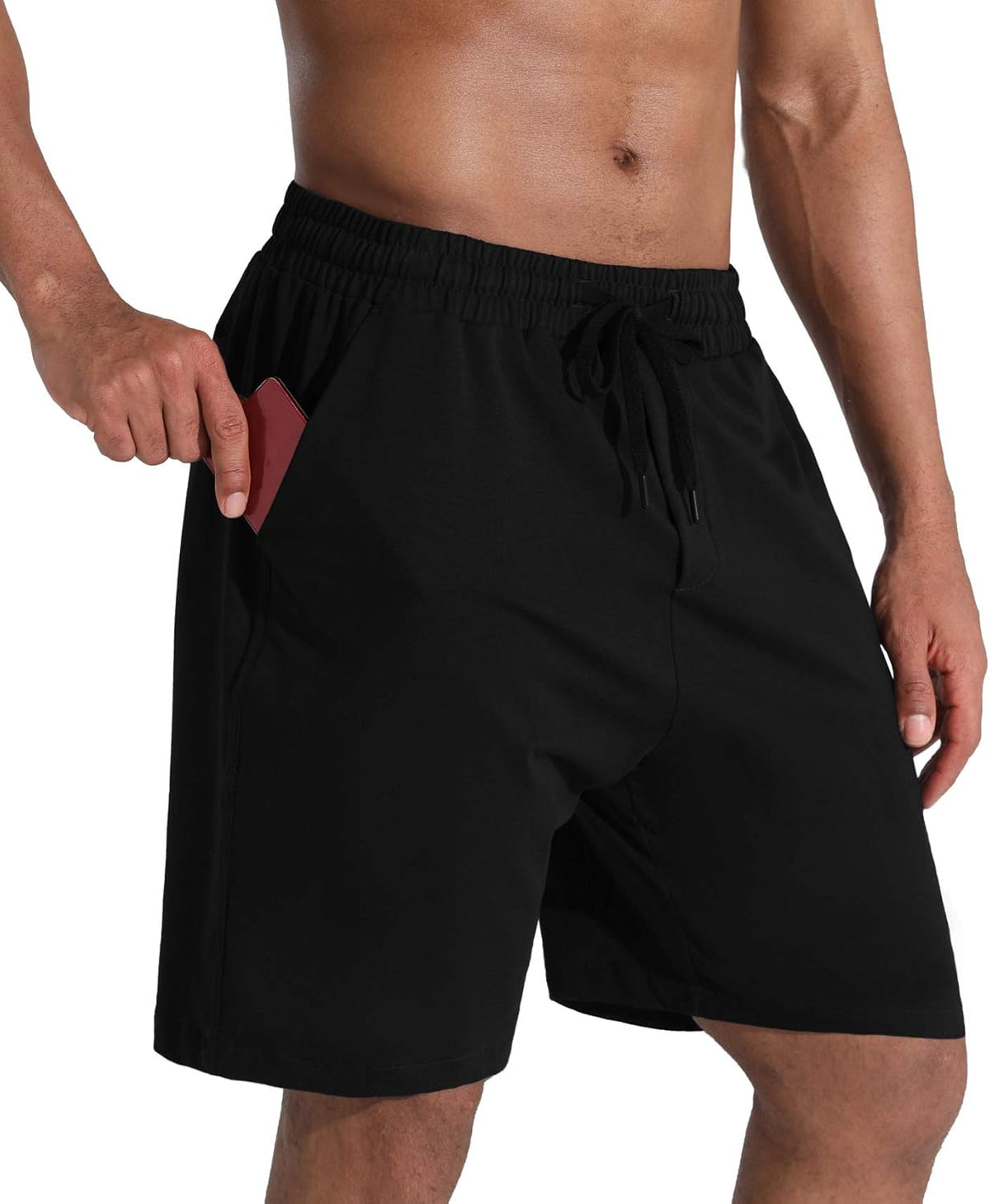 Skiennix Men's Lounge Shorts - Loose-Fit Jersey with Deep Pockets for Running & Training