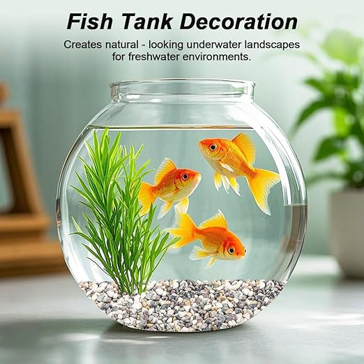 River Rocks,Landscaping Pebbles,Decorative Ornamental Pebbles,Garden Landscaping Stones,Gravel Filler for Home Decoration Flower Bed Fish Tank Plants Vases Succulents (Natural, 1 Pound)