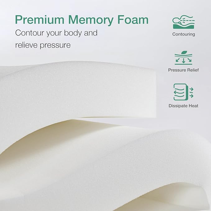Novilla Queen Mattress 8 inch,Foam and Spring Hybrid Mattresses for Comfortable Sleep,Steel Coils for Durable Support,CertiPUR-US Certified Foam,Youth/Guest Rooms,Queen Size Mattress in a Box