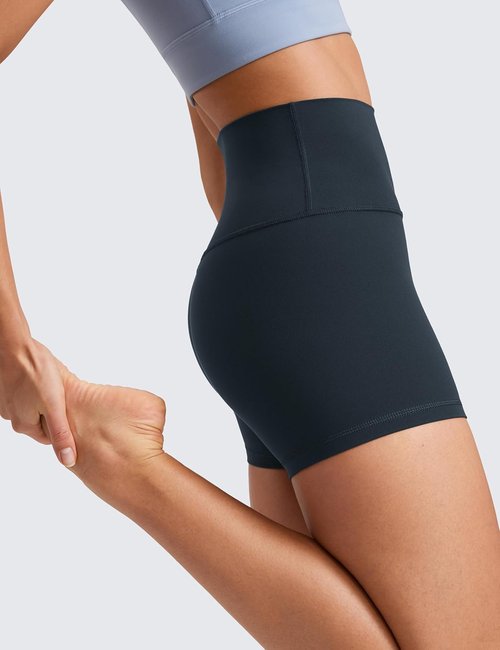 CRZ YOGA Butterluxe Biker Shorts 4'' - High Waisted Spandex for Women's Workout & Yoga