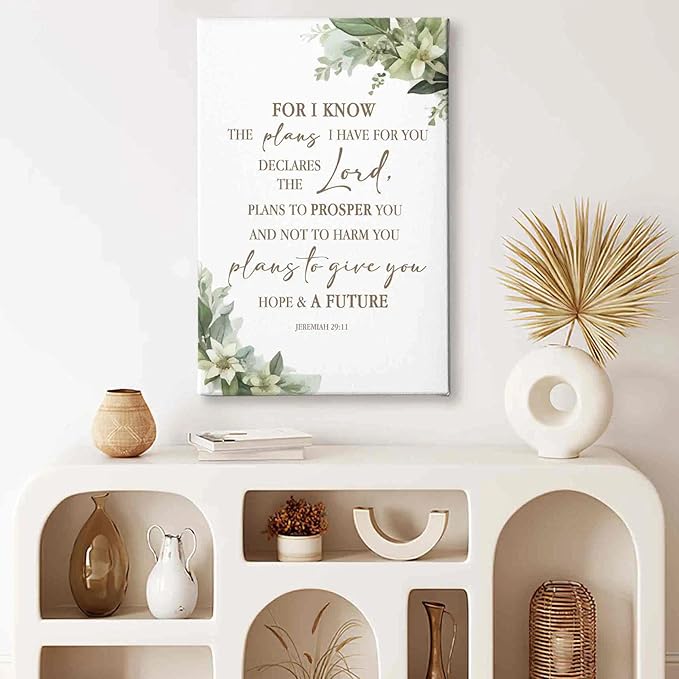 HIWX Christian Bible Verses Wall Decor,