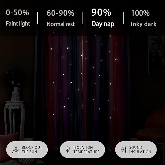 XiDi Dream Star Blackout Curtains