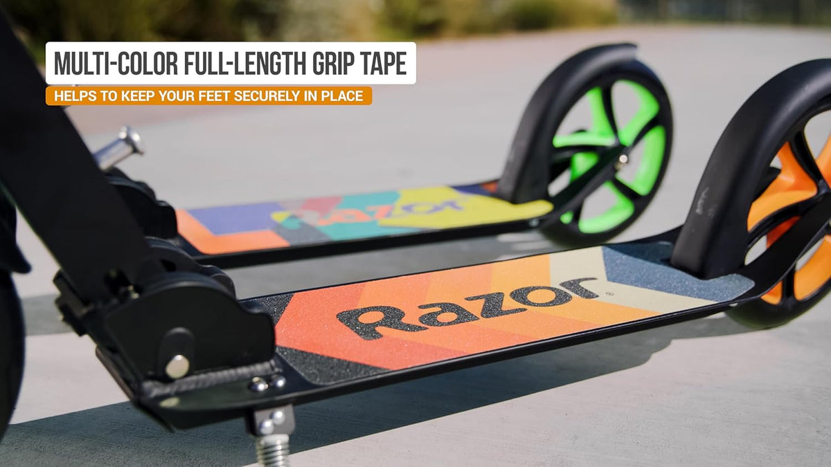 Razor A5 Lux Kick Scooter - Durable 8" Urethane Wheels, Stylish Anodized Finish for Kids 8+