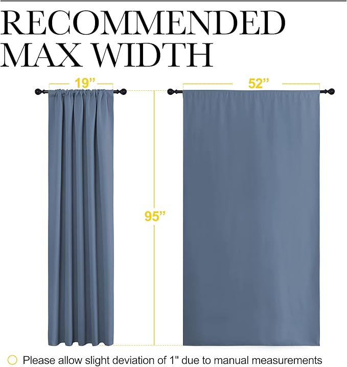 NICETOWN Blackout Curtains Window Draperies