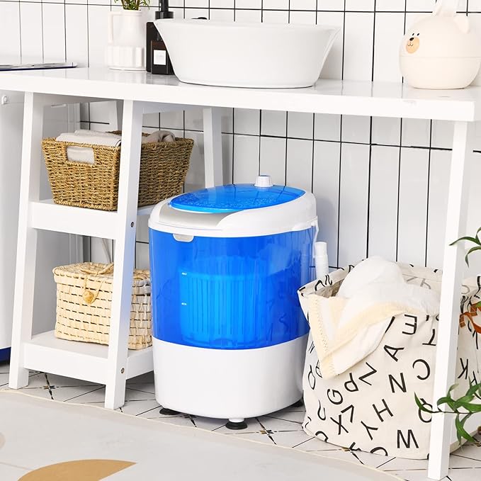 Giantex Portable Washing Machine, Mini Washer and Spinner Combo, 5.5lbs Washing Capacity, Semi-automatic Compact Laundry Machine for Apartment Dorm RV