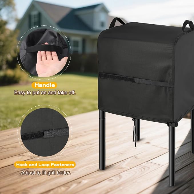 Stove Cover for VIVOHOME Single Burner Propane Gas Stove, 16inch Outdoor Stove Covers Waterproof Heavy Duty for Camping Cooking Stoves-16 L x 16" W x 16" H