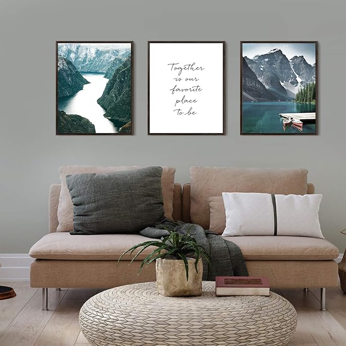 HoozGee Scandinavia Travel Wall Art Prints Mountain Pictures Wall Decor Natural Landscape Photography Poster Canvas Print Wall Art Pictures Living Room Decor Home Decor (8"x10" UNFRAMED)