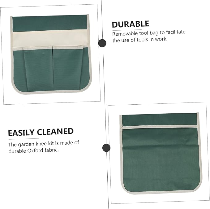 YARNOW Garden Kneeler Tool Bag Large Multi-Pocket Tote with Durable 600D Fabric Storage Pouch for Gardening Tools Organizer and Easy Carry