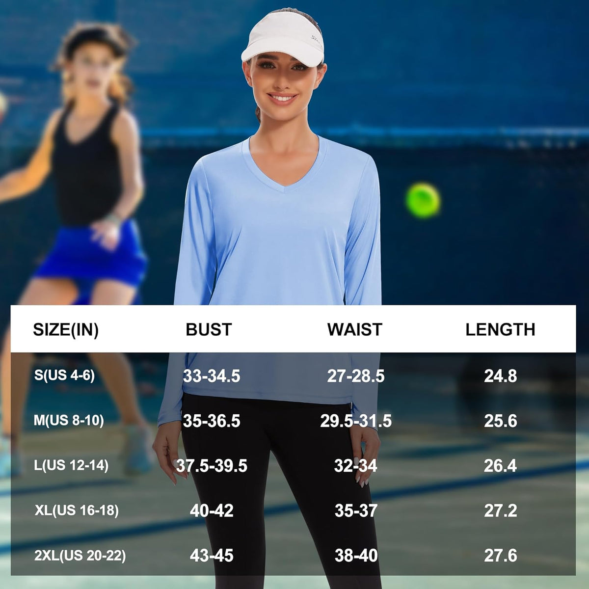 Skiennix Women's Long Sleeve Workout Tops - Moisture-Wicking V-Neck Athletic Shirts | Quick-Dry Fitness Wear
