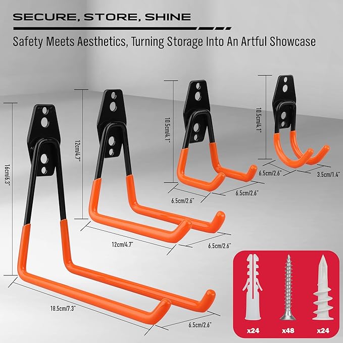 15-Piece Garage Wall Hooks