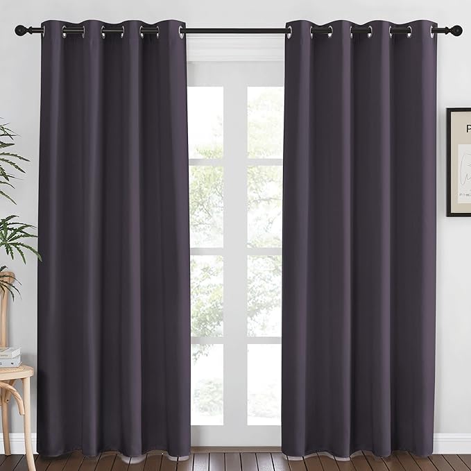 NICETOWN Blackout Curtains 84 Inch Length, Thermal Insulated Room Darkening