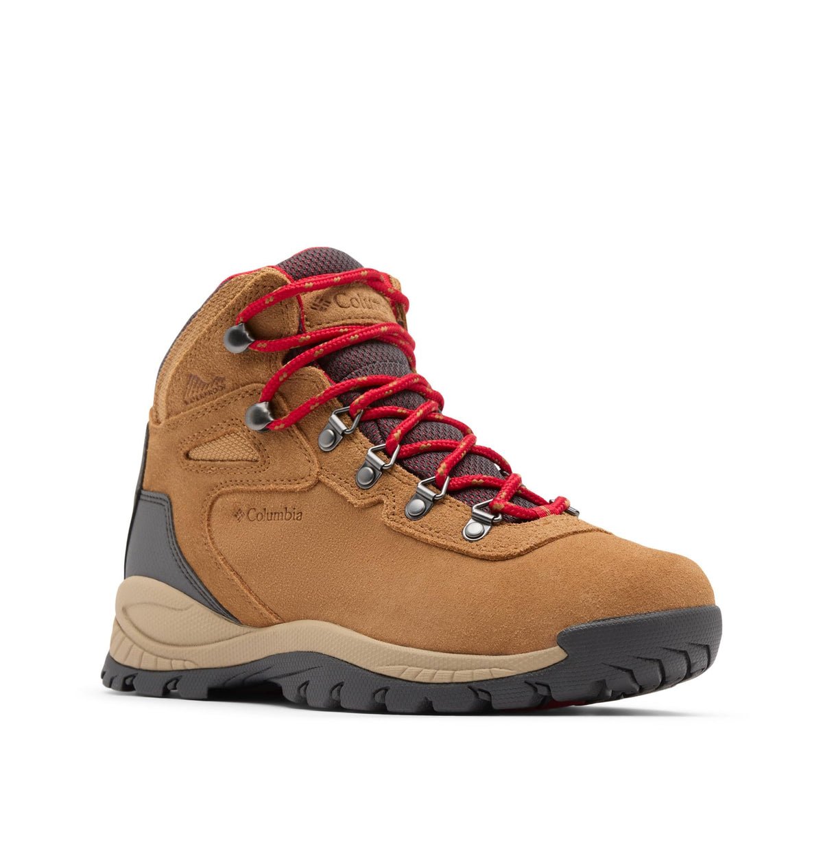 Columbia Women's Newton Ridge Plus Waterproof Amped, 2024 Elk/Mountain Red, 7