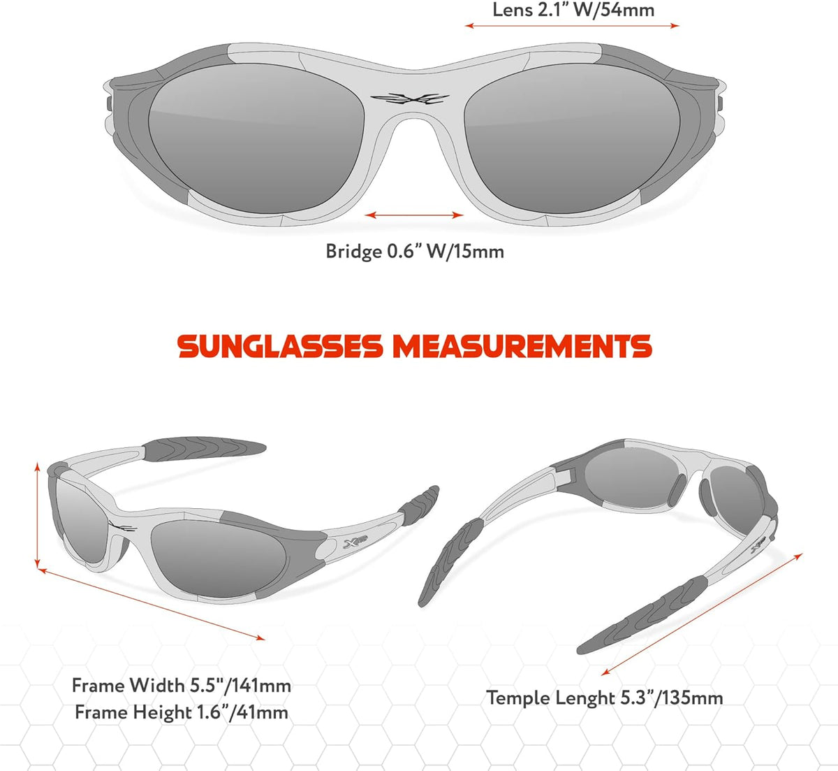 Polarized Youth Sports Sunglasses for Boys & Teens (Ages 8-16) - UV400 Baseball Wraparound