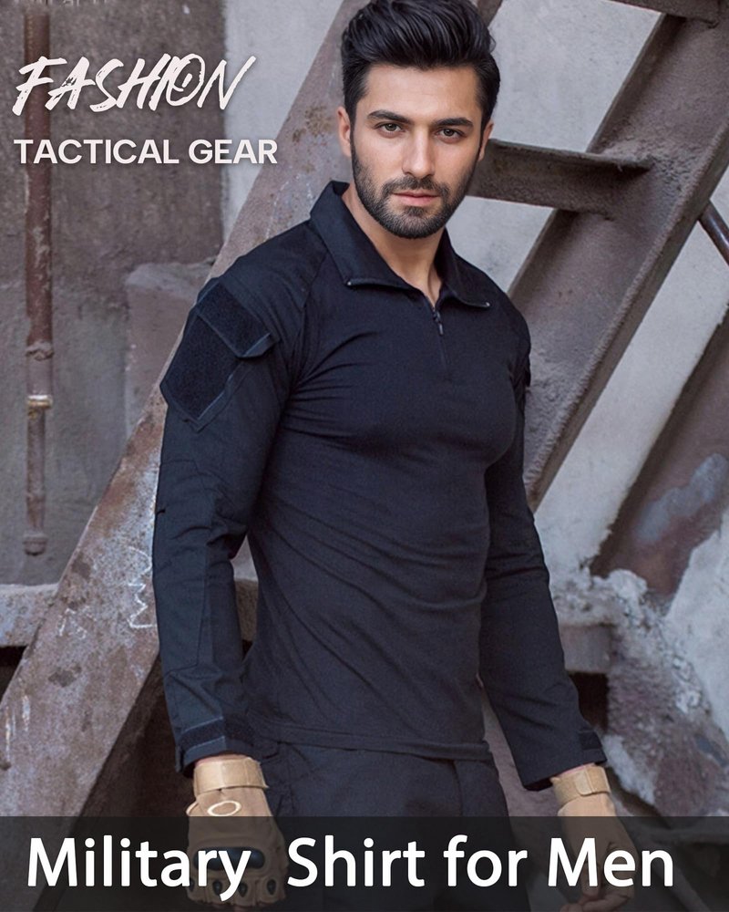 Mens Tactical Suit G2 Military Apparel Set Quick-Dry Hunting Paintball Gear Uniform Combat Shirt and Pants for Men Black XL