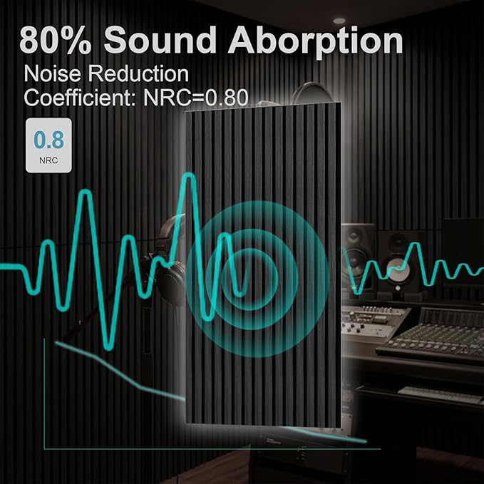 Wood Slat Acoustic Wall Panels-3D Fluted Sound Absorbing Panel