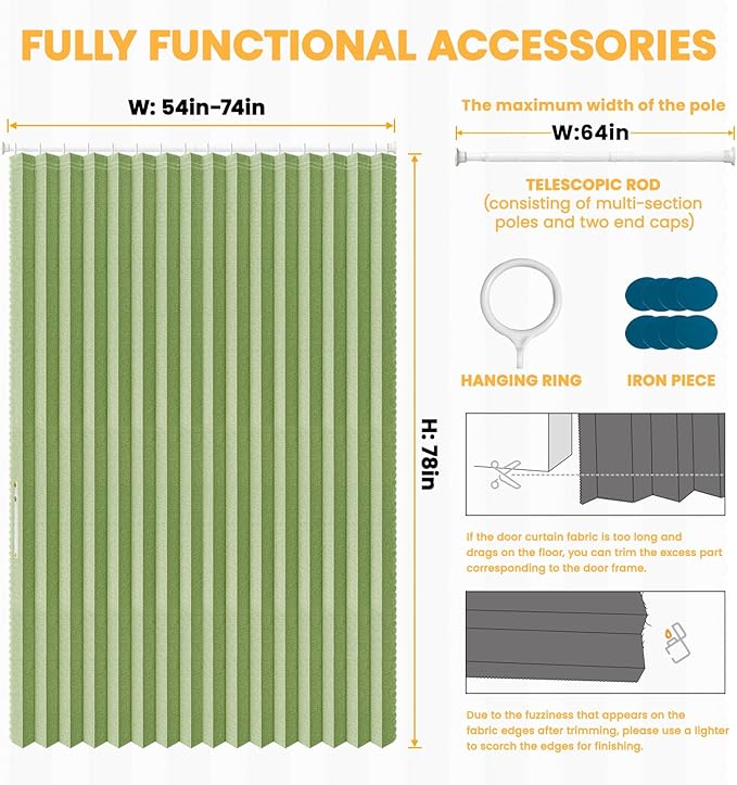 AJAZZ Blackout Accordion Doors