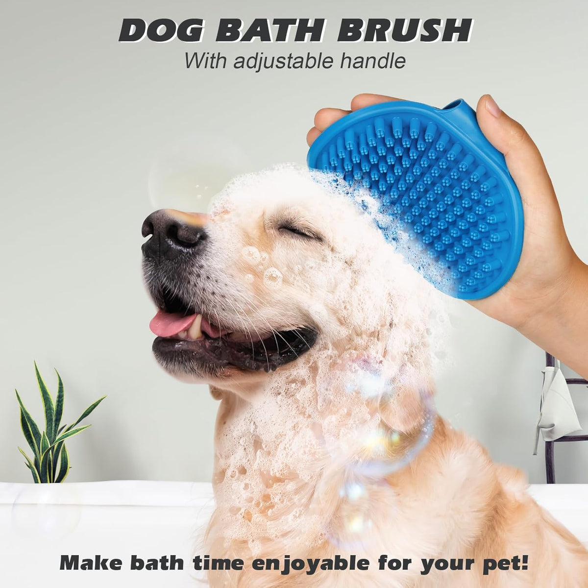 Skiennix Pet Grooming Tools - Double-Sided Brush for Shedding & Bathing | Suitable for Dogs, Cats & Horses (Blue)