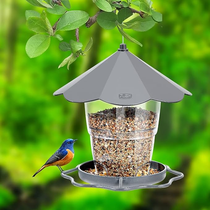 Hanizi Hanging Hummingbird Feeder with 2 Feeding Ports