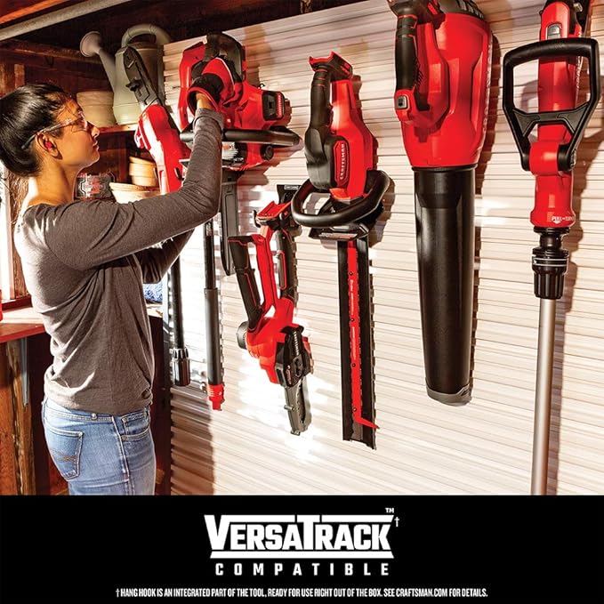 CRAFTSMAN V20 Weed Wacker Cordless String Trimmer and Edger, Weed Eater Includes 2.0 Ah Battery and Charger, Lightweight, Extended Runtime, 2 Speed (CMCST900D1)