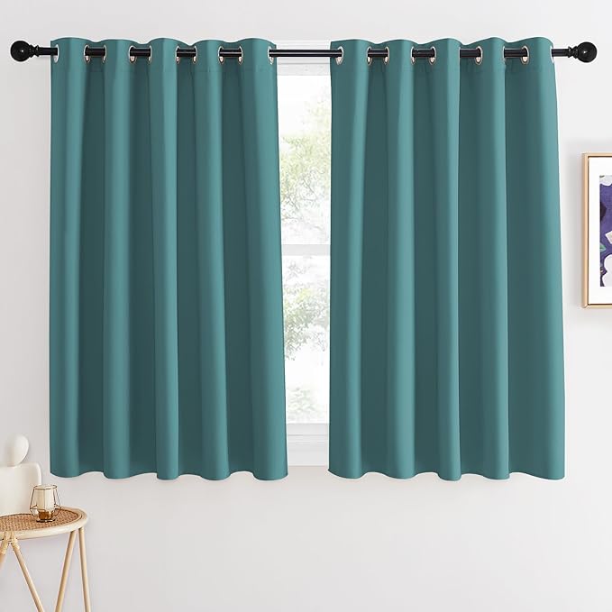 NICETOWN Blackout Curtains 54 Inches Long, Thermal Insulated Room Darkening