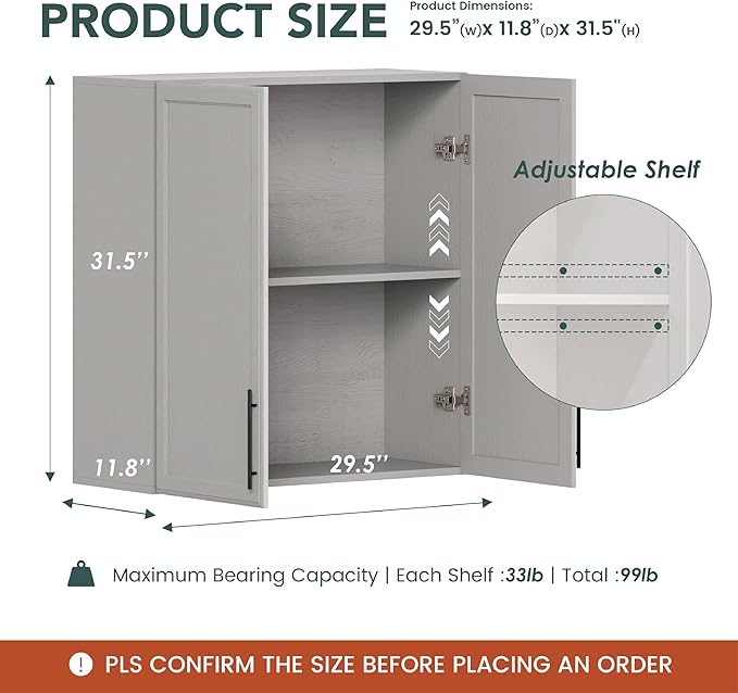 Furnaza Wall Storage Cabinets