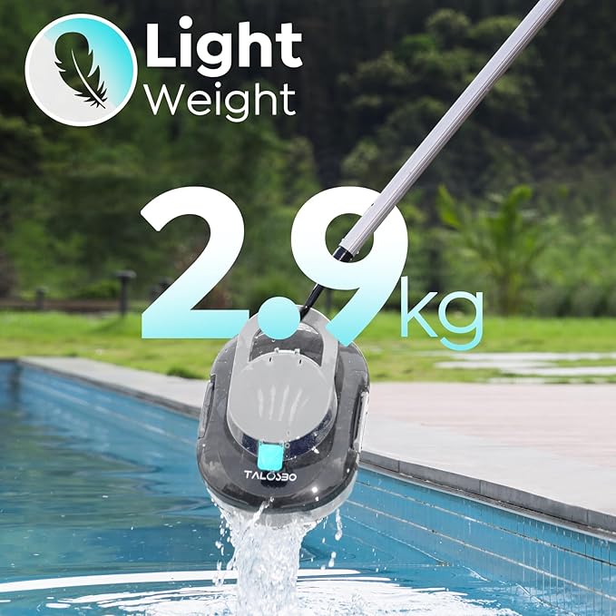 Cordless Pool Robot Cleaner for Above Ground Pools, 120-Min Runtime, 2.5H Fast Charge, with Smart Auto-Park