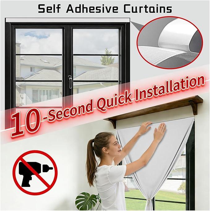 Magic Tape 100% Blackout Curtain