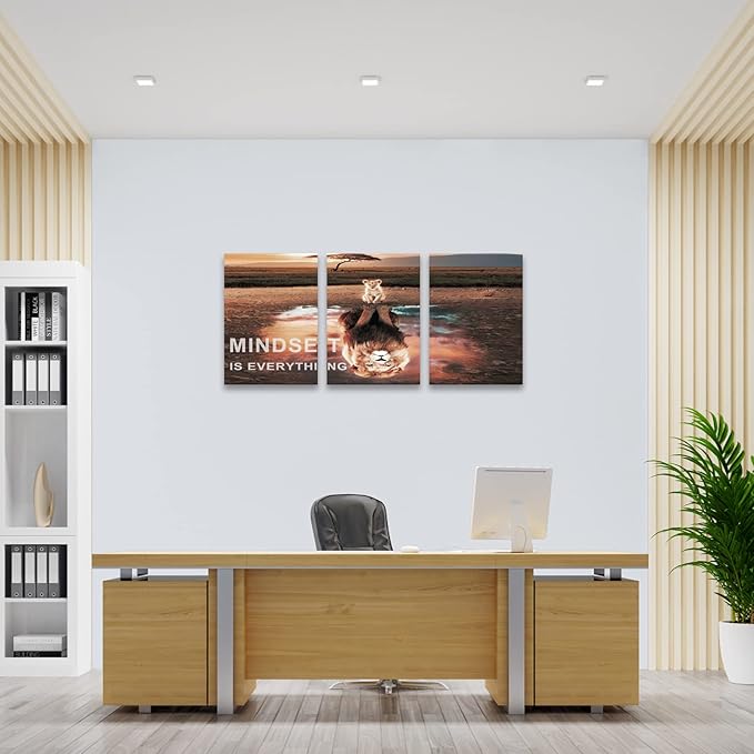 KAWAHONE Inspiration Quotes Wall Art, Motivational Determination Patience