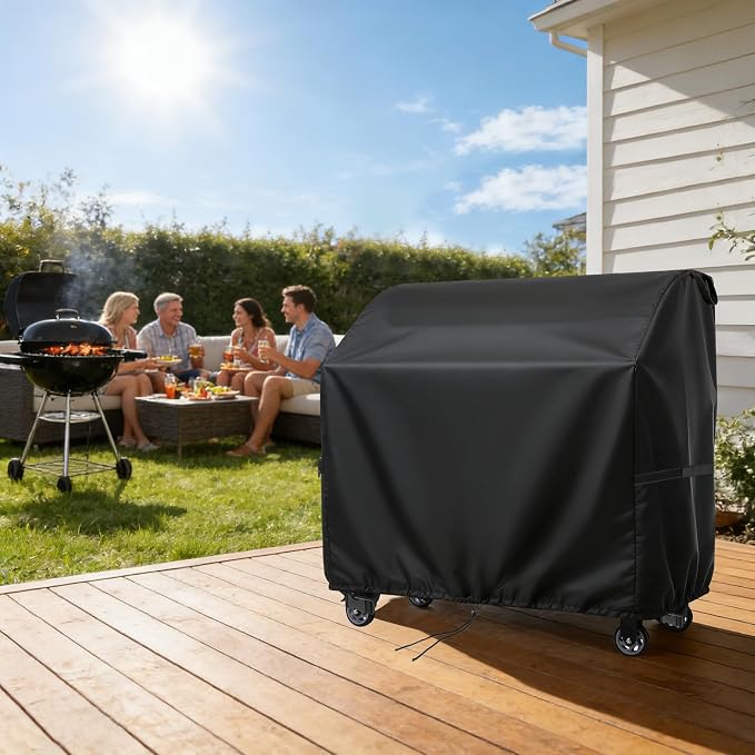 Grill Cover for Recteq SmokeStone 600 Griddle Grill, Heavy Duty Waterproof All-Weather Protection, Outdoor Fade Resistant BBQ Grill Cover (33" W x 41" D x 30" H)