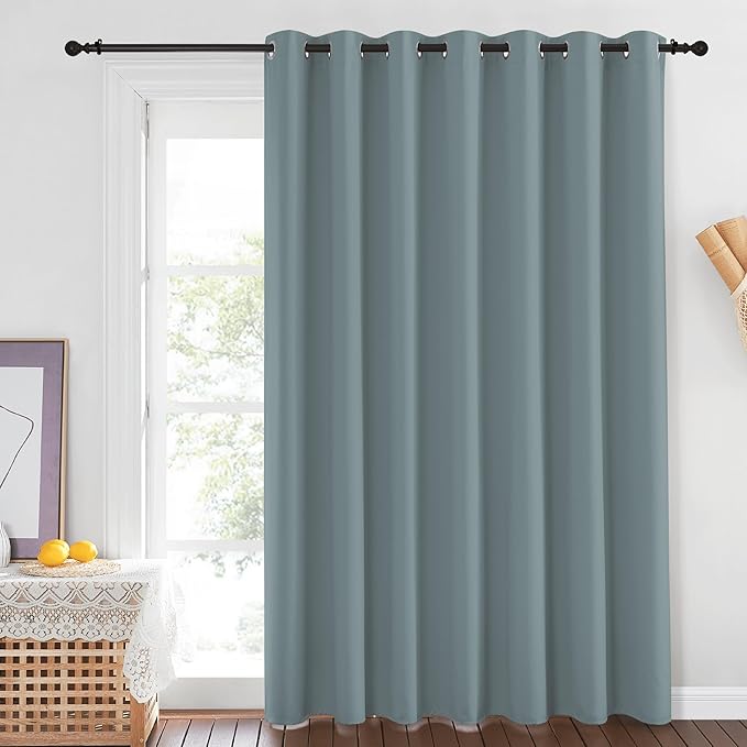 NICETOWN Extra Wide Patio Door Curtain 84 inch Long