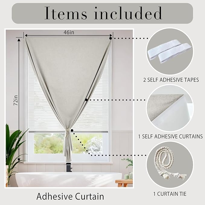 No-Sew 100% Blackout Shade