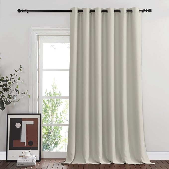 NICETOWN Blackout Curtain for Living Room, Thermal Insulated Solid Grommet