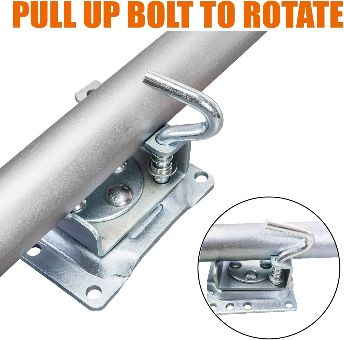 Big RED Boat Trailer Jack - 1500 Lbs Capacity Dual Wheel with 6 Inch Swing-Back Design | ATR39002R