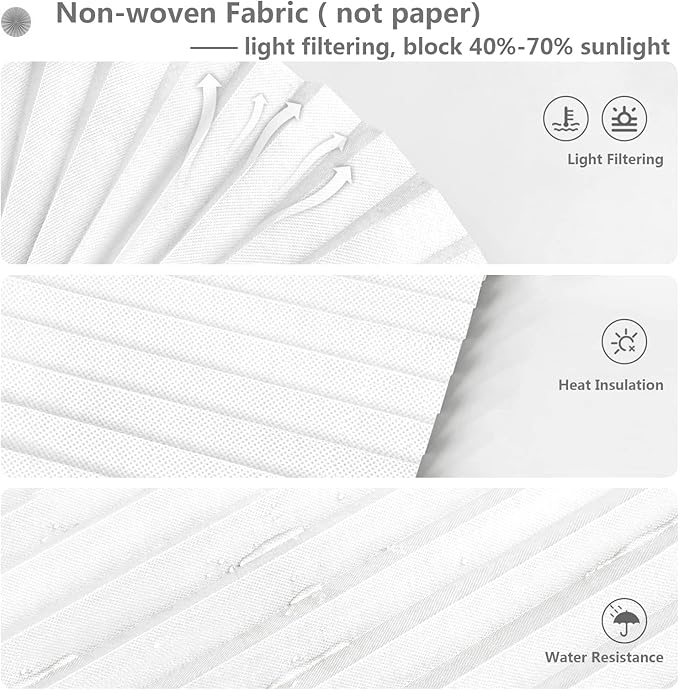 Window Blinds Cordless No Drill Cut to Size Clip On Stick On Self Adhesive