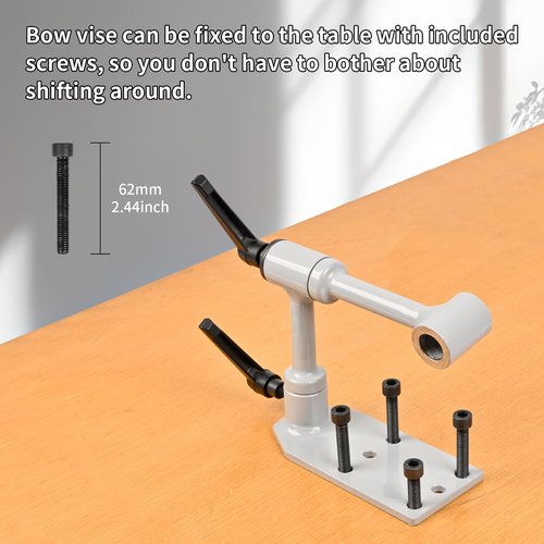 SOPOGER Bow Vise for Compound Bows - 360° Universal Adjustment Cross Bow Making Tool Compound Bow Press Recurve Bow Level Kit Archery Building Accessories for Arrow Rest & Sight Tuning