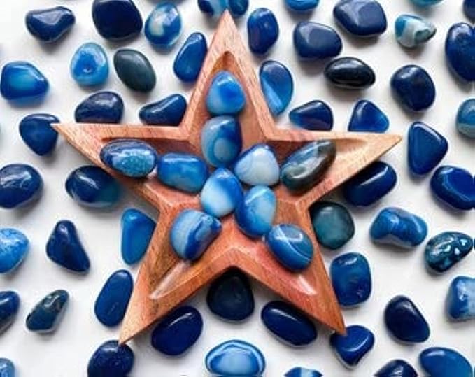 Blue River Rocks, Garden Rocks, Outdoor Decorative Stones, Natural Gravel, for Aquariums, Landscaping, Vase Fillers, Succulent, Tillandsia, Cactus Pot, Terrarium Rocks, 4.5 lb (72 oz)
