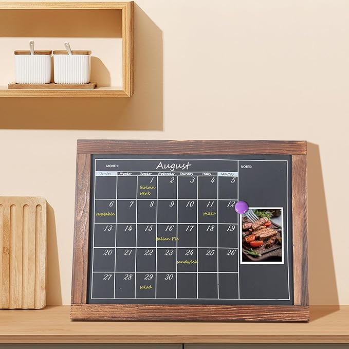 KOOLDE Chalkboard Calendar Magnetic Board Monthly Planning Board