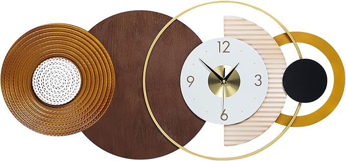 32x16 inch Large Modern Mid-Century Wall Clock