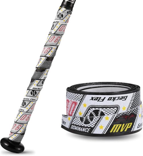 1.1mm Bat Grip Tape - Greek Key Textured Design for Non-Slip All-Weather Performance | Easy Install