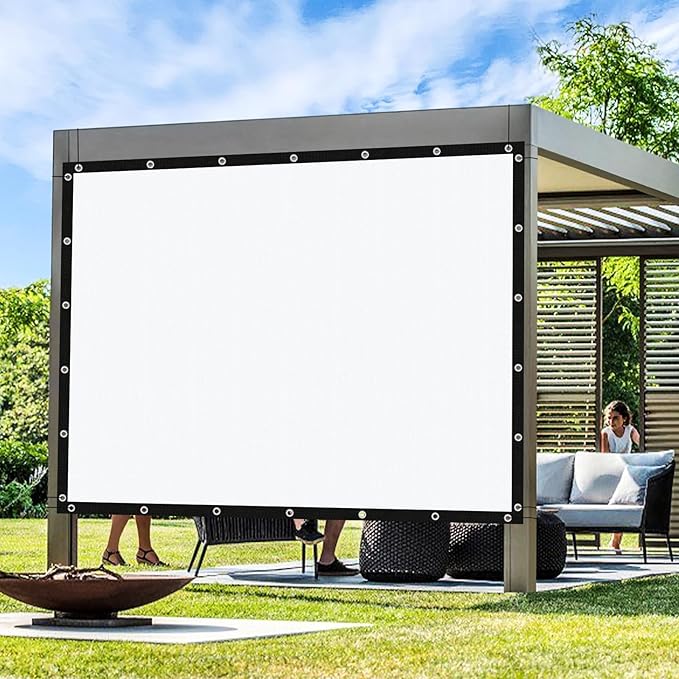 Artpuch Outdoor Pergola Shade Cover 7' X 15' Sun Shade Cloth with Grommets, 90% UV Protection Canopy Patio Privacy Screen (Customized Available) GN107, White