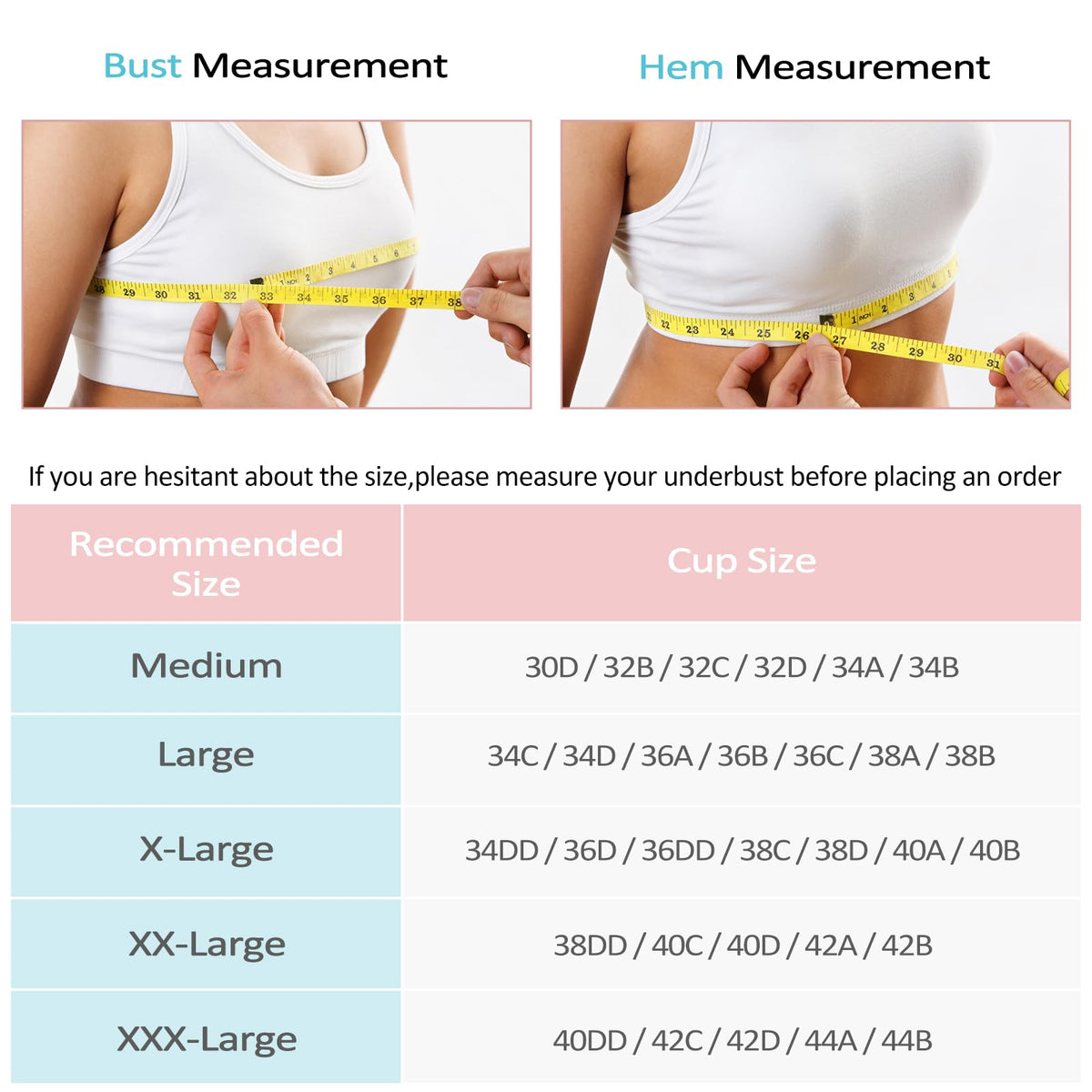 Women's Zip Front Sports Bra - Wireless, Padded, Open Front, Racerback - Comfortable Yoga & Workout Bras - Plus Size (XX-Large) 3 Pack (Black+Flesh+Purple)