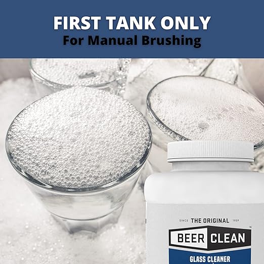 Diversey Beer Clean Glass Cleaner, Unscented, Powder, 4 Lb. Container
